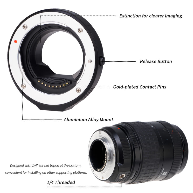 Fotga Electronic Auto Focus Lens Adapter for Four Thirds 4/3 Mount Lens to Micro Four Thirds MFT M4/3 Camera for Olympus E-M1 E-M5 E-M10 III E-PL10 E-PL9 for Panasonic G9 II G85 G95 GX9 GH6 GH5 GH5S