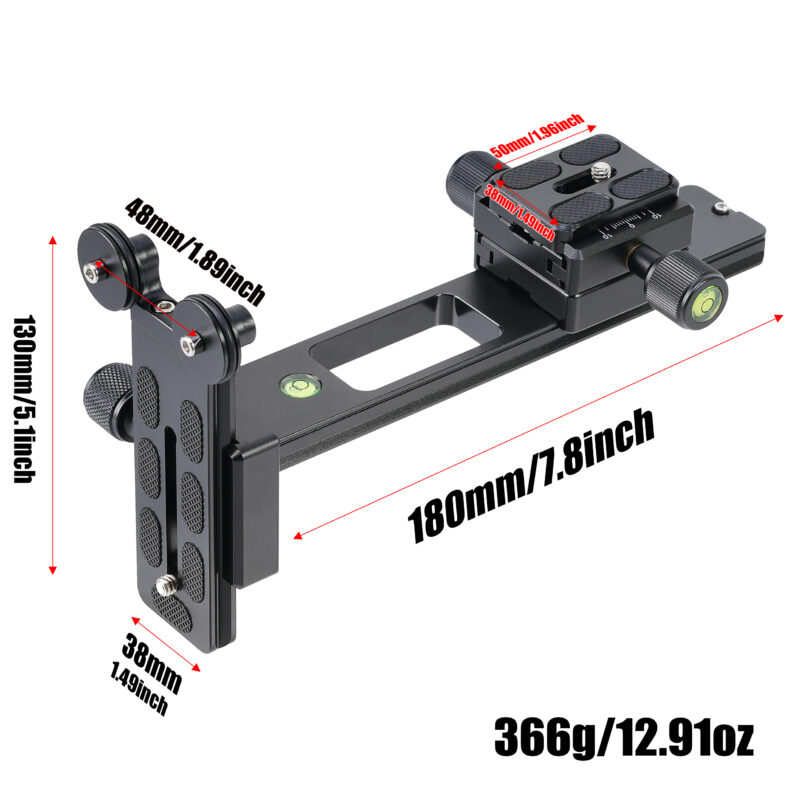 Fotga L200 10kg/22lb Load Telephoto Lens Quick Release Plate Long-Focus Support Holder for Tripod Ball Head DSLR Camera Compatible with Arca Swiss Tripod