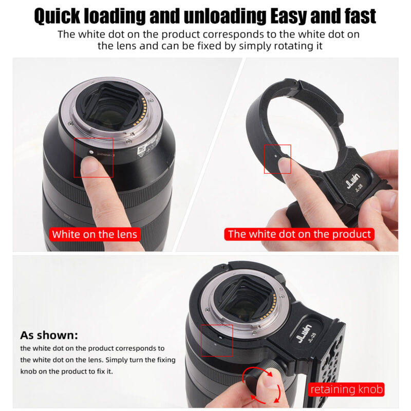 FOTGA Lens Tripod Mount Ring Collar Ring for Tamron 28-75mm F2.8 Di III RXD A036 17-70 F2.8 Di III-A VC RXD B070 28-200mm F2.8-5.6 Di III RXD A071 E-Mount,Compatible Arca Swiss Tripod Ball Head